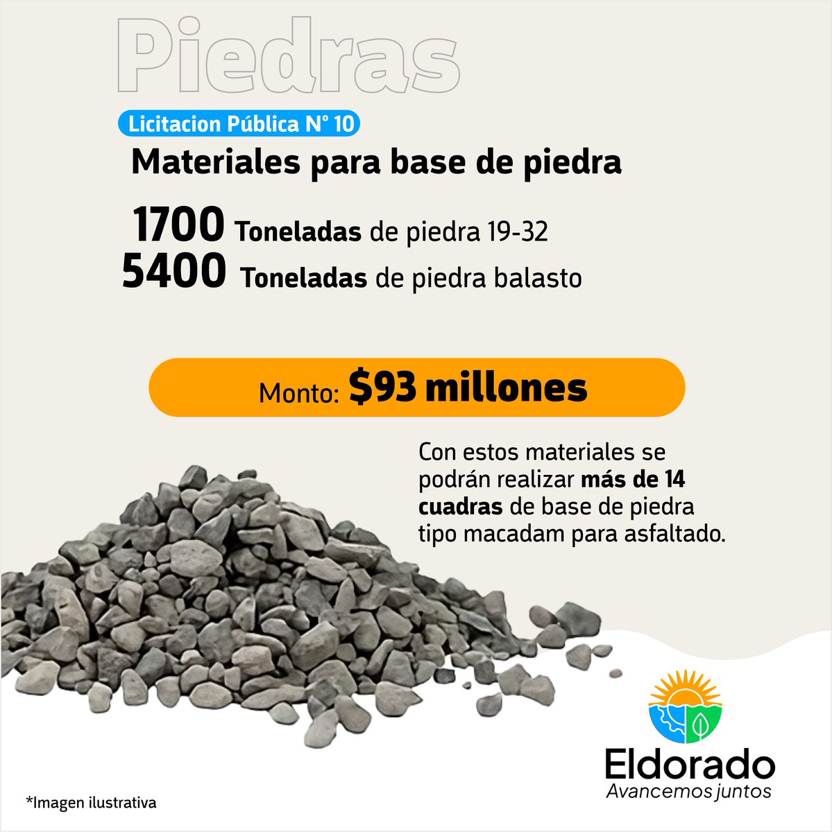 munieldorado's tweet photo. se van a triplicar la compra de maquinarias y materiales para mejorar la infraestructura vial de nuestra ciudad. https://t.co/0F5ZOCMtJn