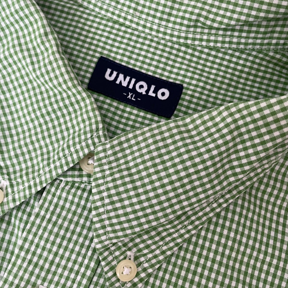 ivvhpsm's tweet photo. เสื้อเชิ้ต uniqlo สีเขียวหญ้าสด ลายตาราง summer sumjai
✿ 195.- baht
waist 50
length 31
defect - https://t.co/XeuOPyDzK2