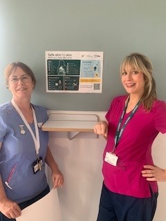 It's also great to see our accompanying posters with the Safe Skin to Skin Checklist displayed in maternity units across the country.