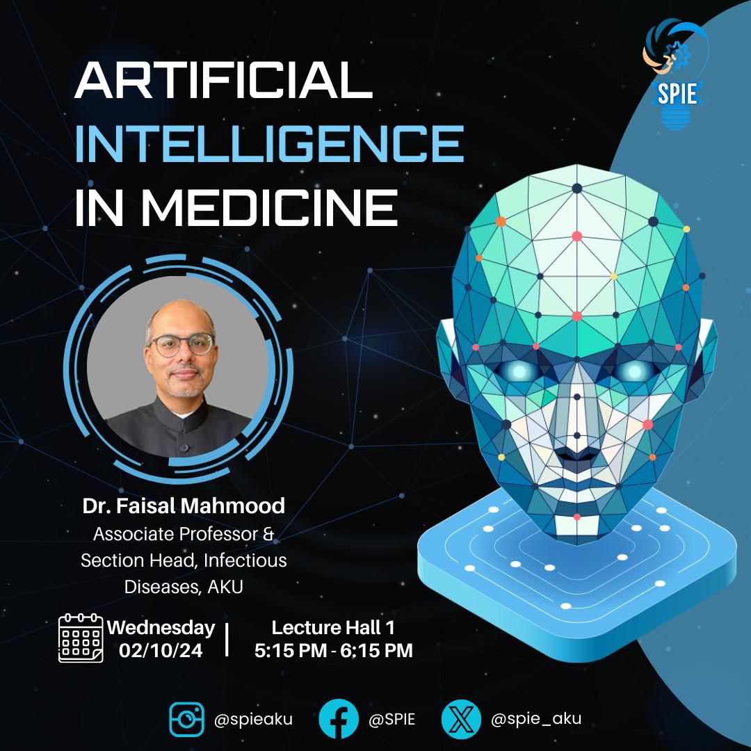 spie_aku's tweet image. Join us for an interactive, hands-on workshop on &quot;AI in Medicine: Integrating Technology with Daily Life&quot; on Wednesday, October 2nd at 5:15 PM! Explore how AI can enhance medical education and streamline your daily tasks.