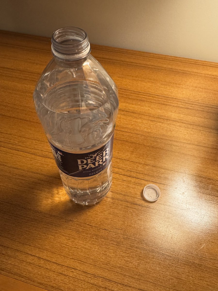Clever: American bottle caps are designed to fully come off, so they don’t poke into your face. Hope this comes to Europe some day!