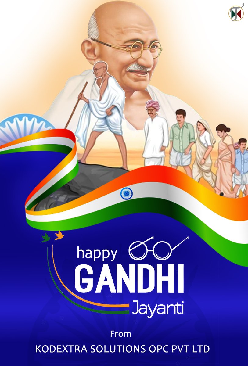 kodextrastudios's tweet photo. "The best way to find yourself is to lose yourself in the service of others" – Mahatma Gandhi

At Kodextra Solutions, we honor Gandhiji's values of peace, truth, and unity.Together, let’s build a future of compassion and innovation.
Happy Gandhi Jayanti! 🇮🇳✨
#GandhiJayanti https://t.co/CDHABwJmJN