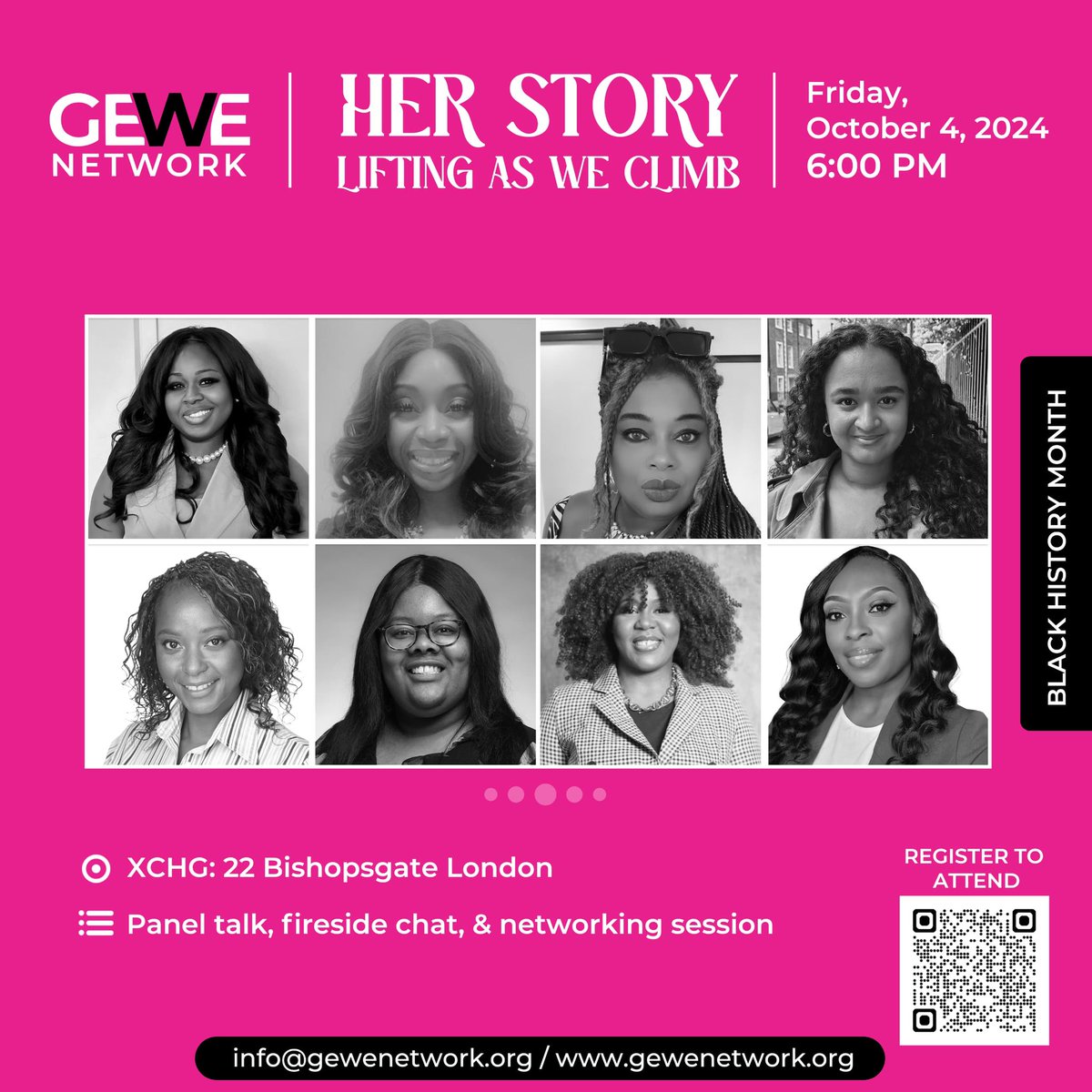 gewe_network's tweet photo. Join us for #HERStory - a powerful celebration of #women during #BlackHistoryMonth , hosted by GEWE Network.
 
📅 Friday, Oct 4, 2024
📍 Venue: Access upon registration
🎟️ Register: https://t.co/TlKOeYg2aH
📧 Info: info@gewenetwork.org
 
#GeweNetwork #GenderEquality #GEWE https://t.co/j5qWDhZjJF