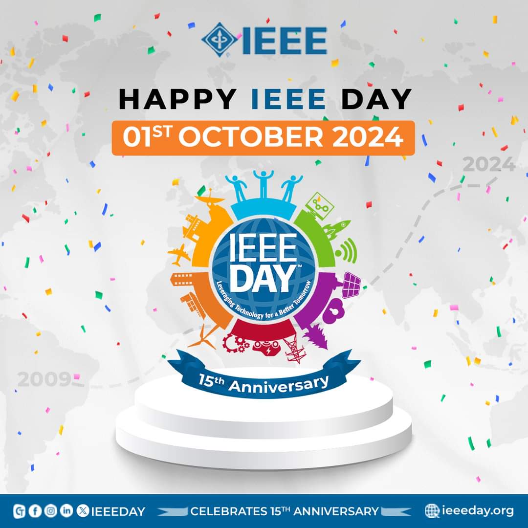 ¡Feliz IEEE Day 2024! 🎉 Celebramos los avances tecnológicos y el poder de la colaboración. Sigamos inspirando a las nuevas generaciones y generando un impacto positivo. #IEEEday #IEEEEcuador #voluntarios #ingenieria