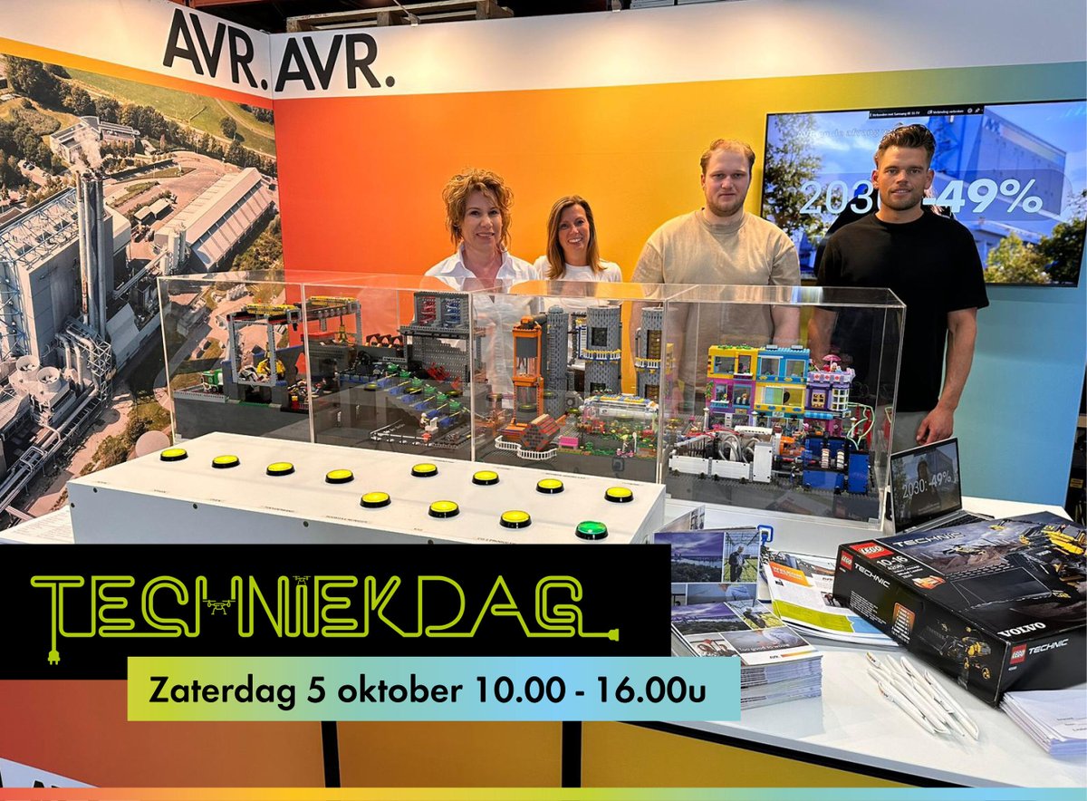 Aanstaande zaterdag 5 oktober staat het complete tech-team van AVR Duiven klaar voor de Techniekdag in Arnhem! Wat kun je verwachten? Duik in de fascinerende wereld van techniek: bouw leuke projecten, ontdek, programmeer en speel met techniek! techniekdag.nl/techniekdag-ar…