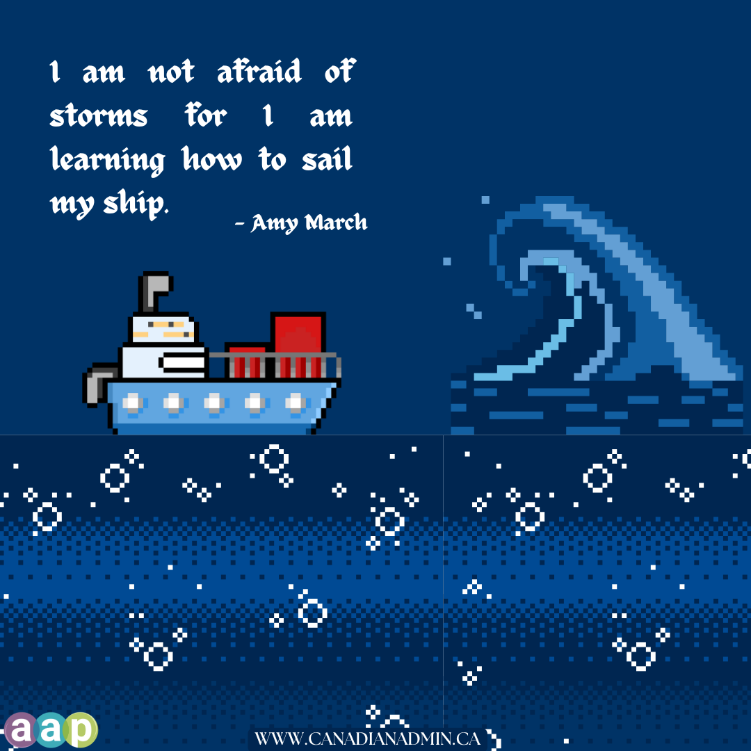 I am not afraid of storms for I am learning how to sail my ship.🛳️

— Amy March

🌐canadianadmin.ca

#motivationalquotes #NationalCoordinator #SocialMediaAAP #SocialMediaMarketing #AAP #CCAP #Canadianadmin #learngrowthrive #motivational #dailyquotes #tuesdaymotivation