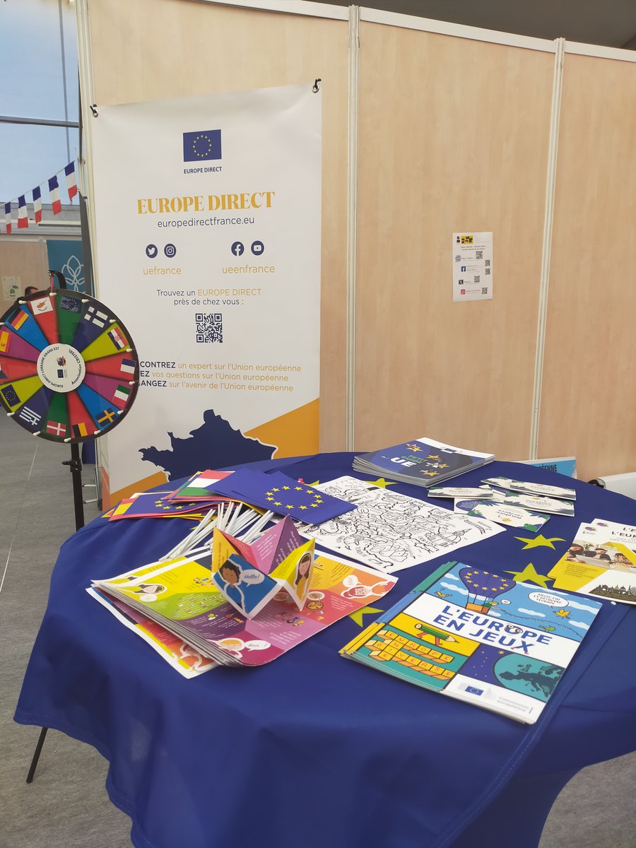 CRISTEEL-Europe Direct Lorraine Grand Est était présent de vendredi à dimanche à la Foire Internationale de Metz #FIM ! 😮
Au sein du tout nouveau pavillon #transfrontalier, nous avons animé des #jeux, parlé d' #Europe, de #mobilité européenne et de #projets transfrontaliers !
