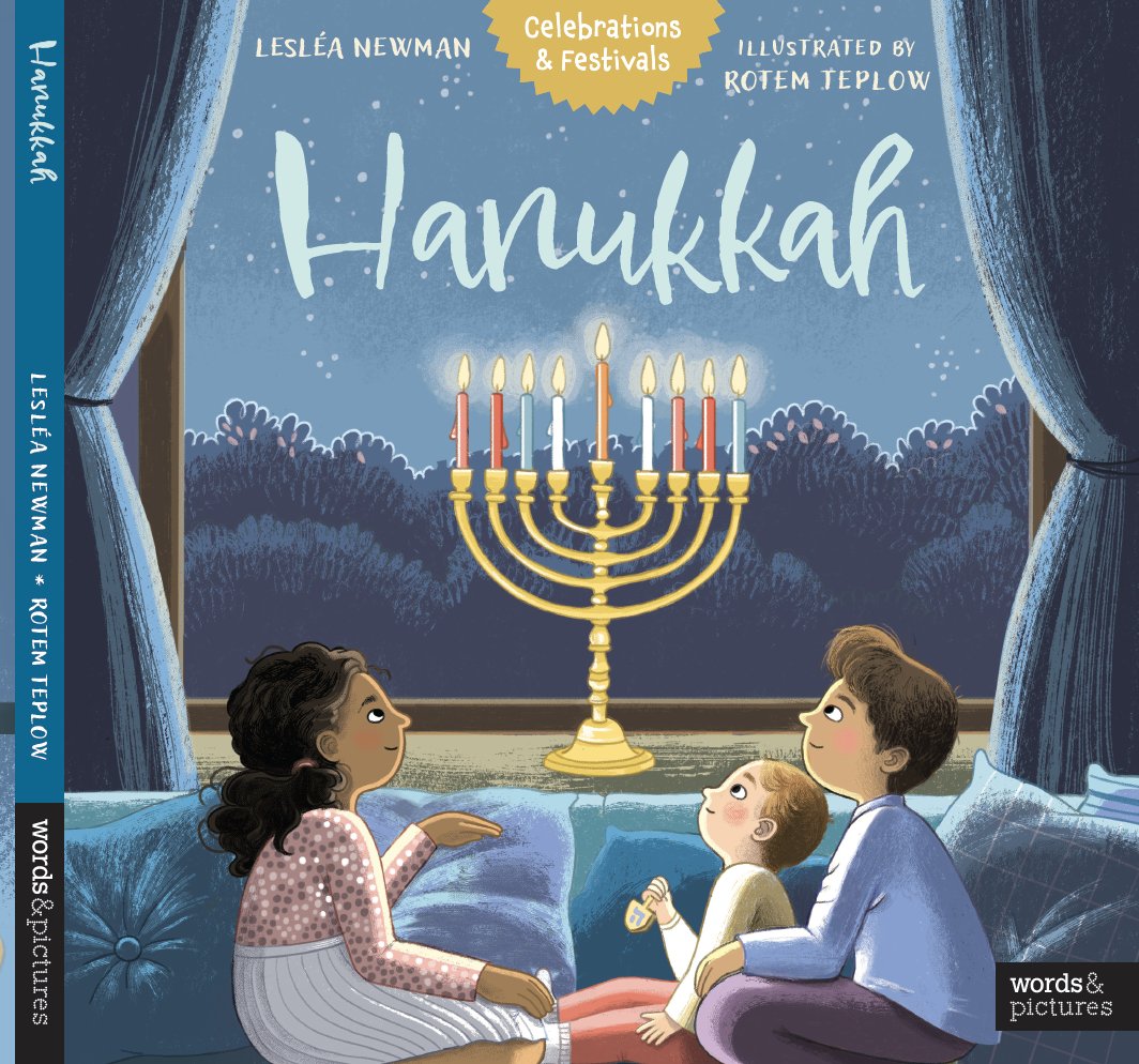 It's my #book birthday -- "Hanukkah" comes out today! Join Lior and his family as they celebrate the Festival of Light. Back matter includes recipes (edible menorah!), activities (tzedakah box!) and even a quiz. #holiday #kidlit #picturebook #picturebooks