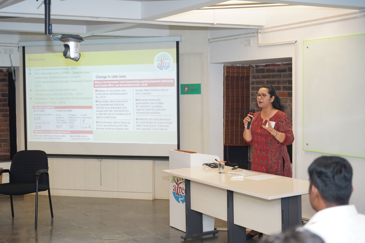 How do we measure success in lake restoration projects? Who sets the goals and use value for urban lakes? These questions shape the interventions we design and plan for restoration. <a href="/atree_org/">ATREE</a> organised Lake restoration workshop to deliberate and discuss these issues!@UN_WWQA