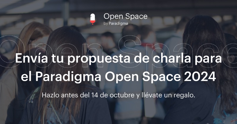 paradigmate's tweet photo. Si quieres presentar una charla en #ParadigmaOS ¡no esperes al día del evento! Compártenosla antes del 14 octubre y llévate un premio. Envíanosla y preséntala en el evento 🎁 ¡te llevarás una sorpresa a casa!