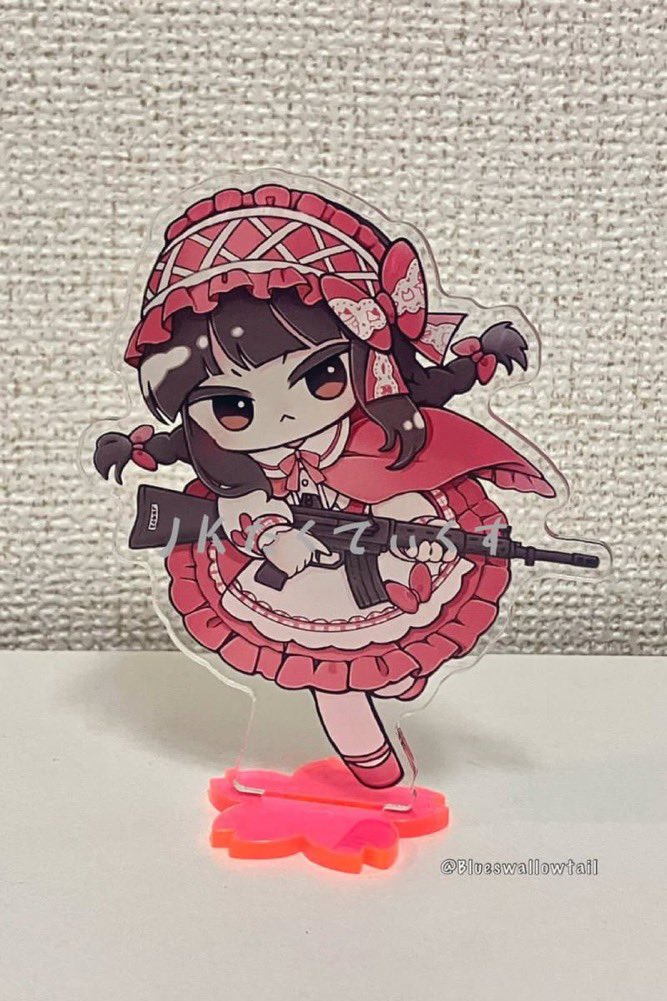 Blueswallowtail's tweet photo. はむけつ速報🐹
るかさん x JKたくてぃくすコラボ
さくらがはくの武装ロリータ🌸アクリルスタンド

限定10個
サイズ:約8cm

今週末のPEACE COMBAT GAMESから販売します✨

#武装ロリータ
#るかさん ( @r_san_sbg )と #JKたくてぃくす 
#武装JK
#さくらがはく
#89式小銃
#HowaType89
#アクスタ https://t.co/ncu8eN5GKl