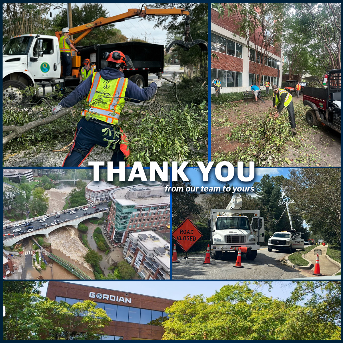 In the wake of Hurricane Helene, we’ve seen devastation but also the incredible strength of the community. Thank you to the utilities, responders &amp; volunteers supporting recovery efforts in the Southeast. Our team in Greenville, SC, is grateful for the support as we rebuild. 💪
