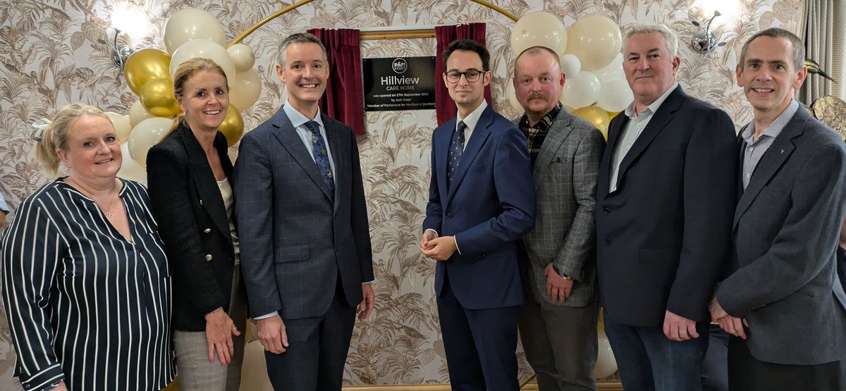 Last week, we celebrated the long-awaited Grand Opening of Hillview Care Home! 🎉 We were honoured to have Josh Dean MP join us to unveil the home’s plaque, with our CEO Lee Wood delivering a heartfelt speech alongside Tracy Schrock, Hillview's dedicated Home Manager.

#Ware