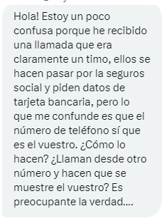 info_TGSS's tweet photo. ¡Cuidado! 
⚠️Los estafadores están usando "spoofing" para engañar al identificador de llamadas de tu móvil.

📱A tí te aparecerá en tu pantalla nuestro número 915410291 pero NO somos nosotros.

Nosotros NUNCA te vamos a pedir tus datos personales por teléfono ni por SMS.

🧵👇👇 https://t.co/db1RwSJinu