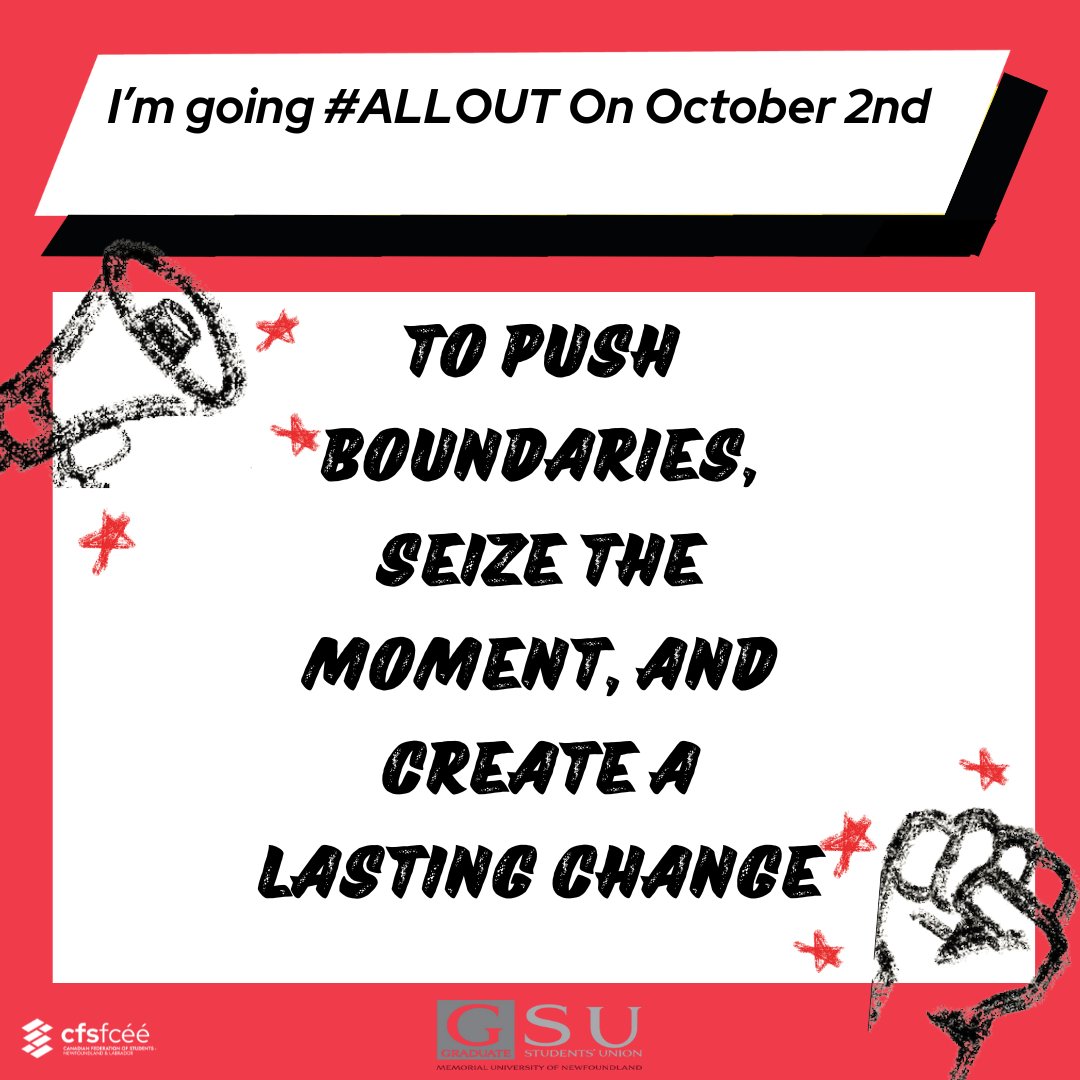 💥Just 1 Day until the 2024 Provincial Day of Action!
NL Day of Action is YOUR opportunity to stand for justice, fairness, and progress. Be part of a community-driven push for a brighter future.
Join us at the MUN Clock Tower at 11 am on 2nd October and make your voice heard!