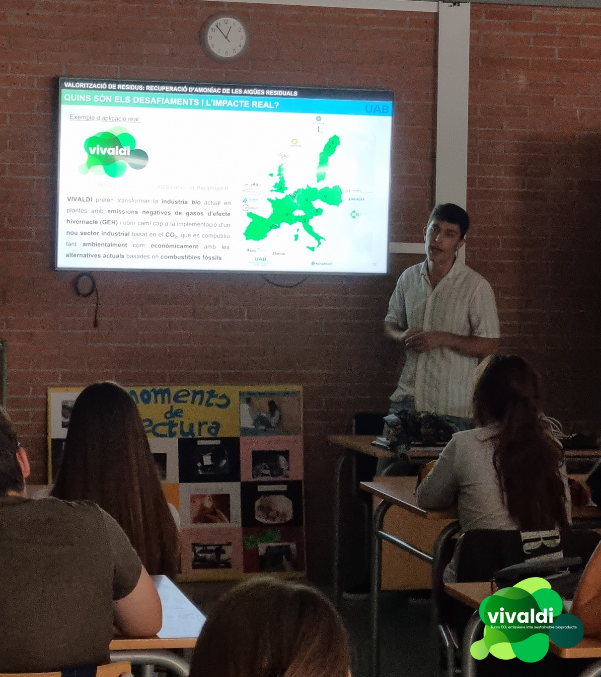 Vivaldi_project's tweet photo. Also, a local secondary school hosted our colleague Oscar Guerrero to present the project focusing on another aspect of #wastevalorisation VIVALDI works on: nutrient recovery from industrial wastewater ♻️💧
Congrats both for sharing the project impact as broadly as possible! 👏 https://t.co/YZkMRv3rkJ