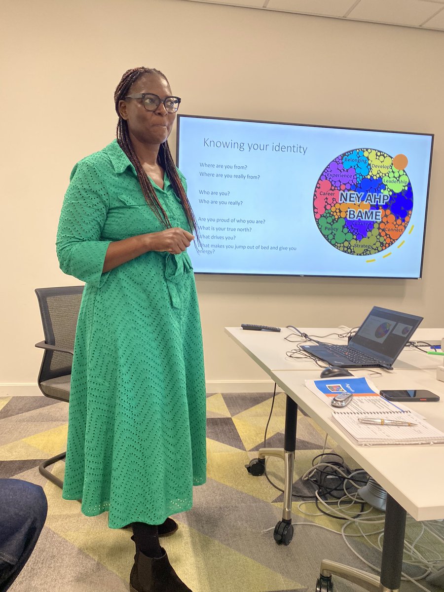 Sarah Cooper (@sarahlcooper) on Twitter photo Inspiring <a href="/ruth_mhlanga/">Ruth Mhlanga</a> talking about her leadership journey at the NEY AHP BAME network. Be your true self #AHPsDeliver Inspiring <a href="/ruth_mhlanga/">Ruth Mhlanga</a> talking about her leadership journey at the NEY AHP BAME network. Be your true self #AHPsDeliver