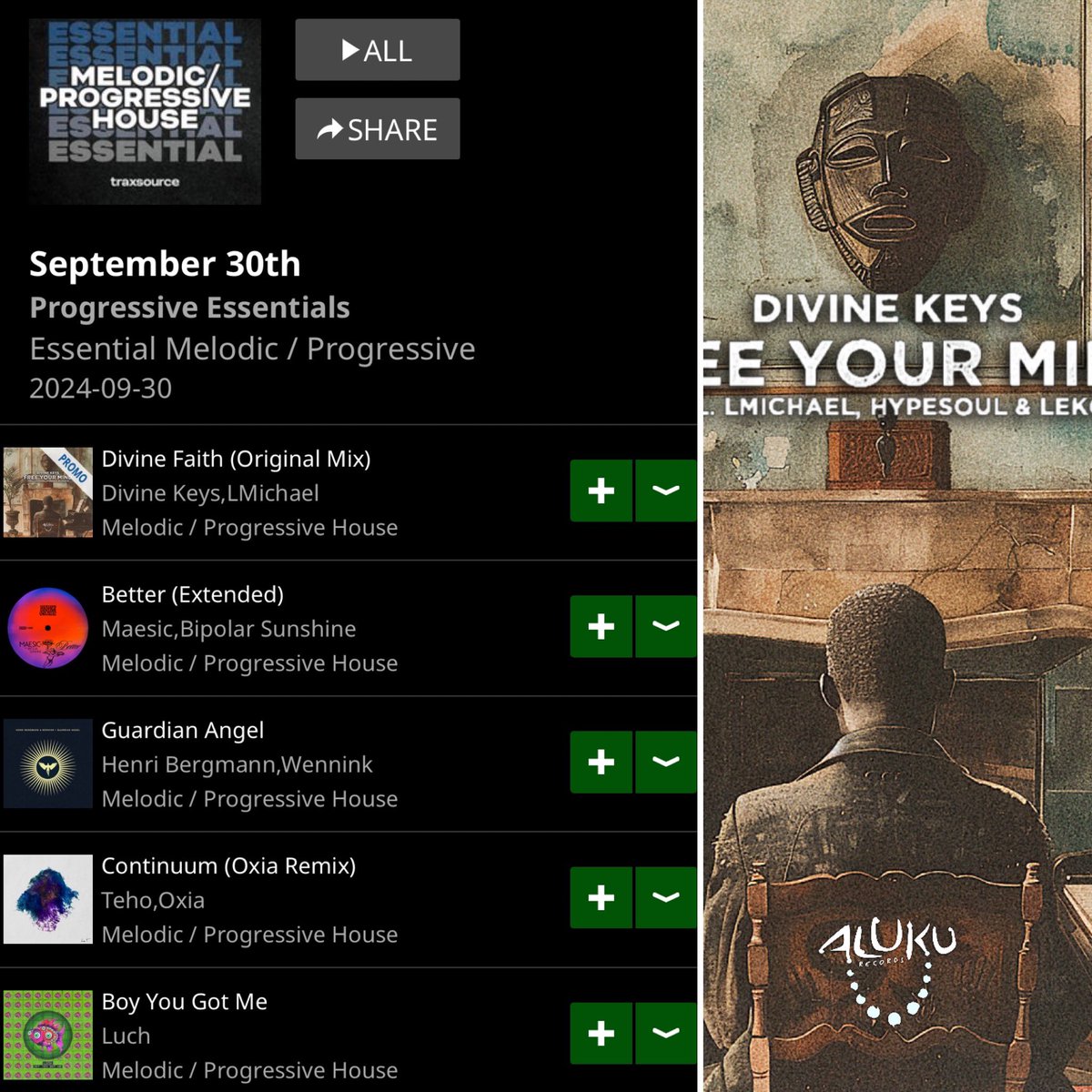 Thank you to <a href="/traxsource/">Traxsource</a> for making <a href="/divinekeys_sa/">Bonginkosi Maseko</a> &amp; <a href="/lmichaelmusic/">LMichael🇿🇦</a> - Divine Faith number 1 on this weeks #melodichouse #progressivehouse charts . Exclusive promo out now via  .

traxsource.com/track/12740349…

Early support from 
Black Coffee, Stereo Mc’s, Manoo, Desiree + More