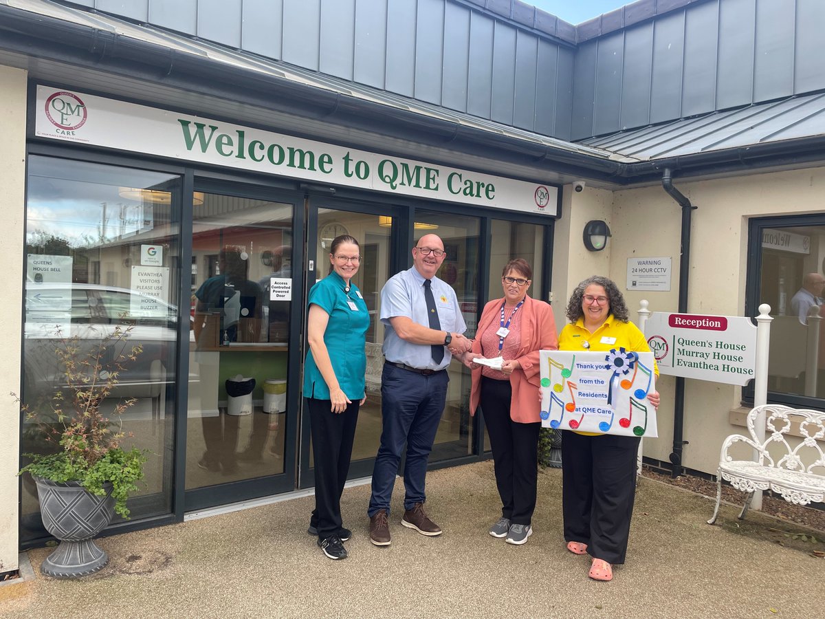 A great big thank you to the Ex Kelso Laddies Club for their generous donation which will go towards funding music therapy sessions for our residents.
Music has a powerful impact, sparking memories, lifting spirits, and providing comfort for those we care for.