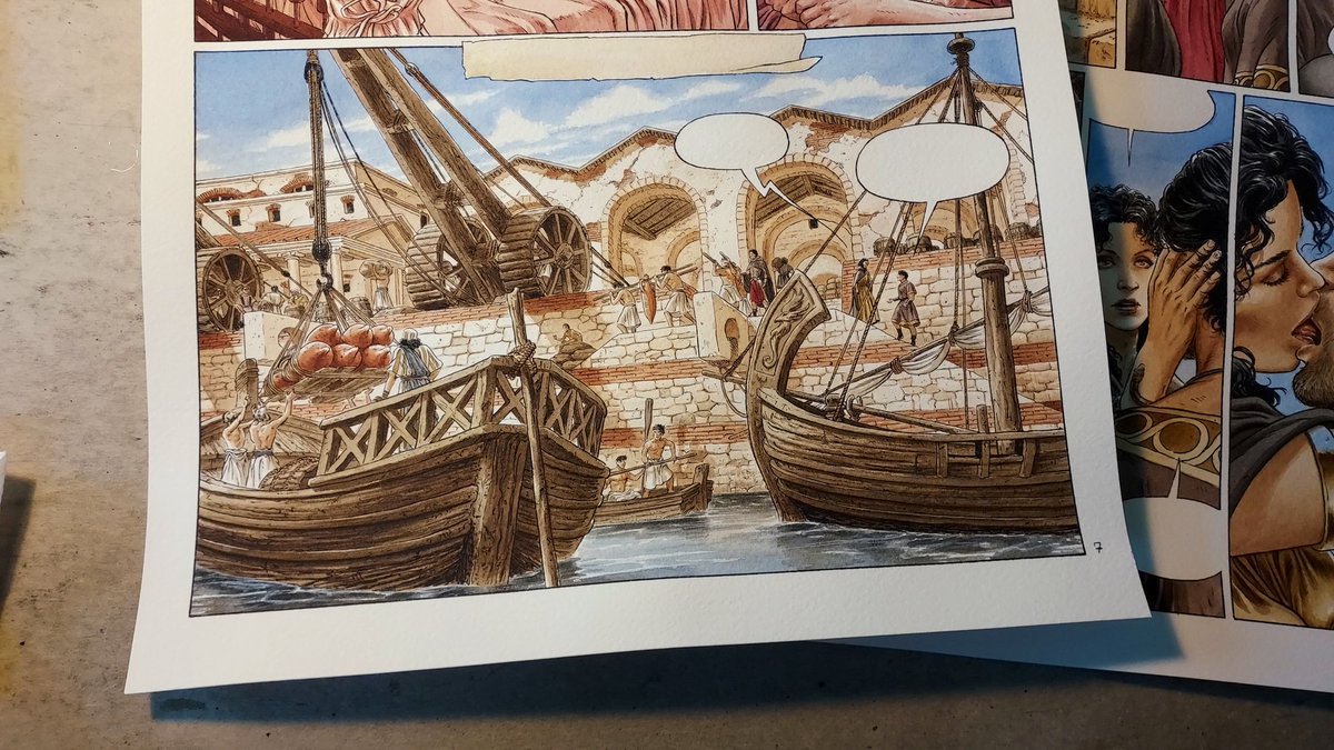 Sur les couleurs du prochain Murena... qui sortira en 2025.
Couleurs tradi, aquarelle.