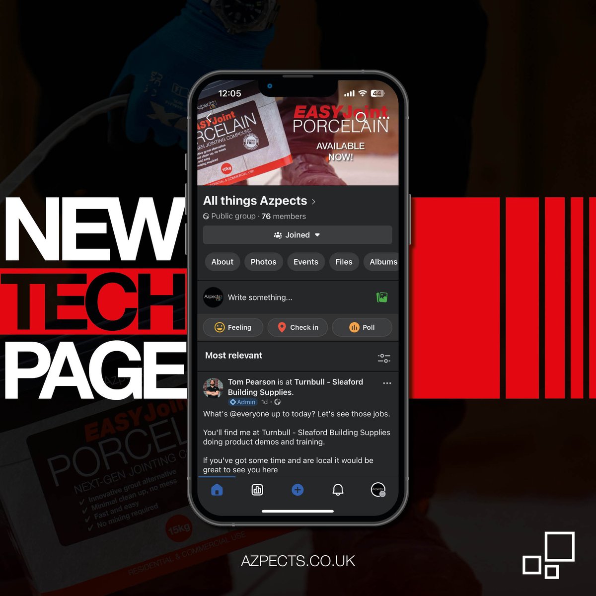 AzpectsLtd's tweet image. ‘All things Azpects’

Join our Azpects Facebook Technical Support group.

Feel free to enquire about any of our EASY products by joining via the link provide below.

facebook.com/groups/8787444…

#Azpects #TechnicalPage #EASYJoint #EASYCare #EASYSeal #TechnicalHelp #Landscapers