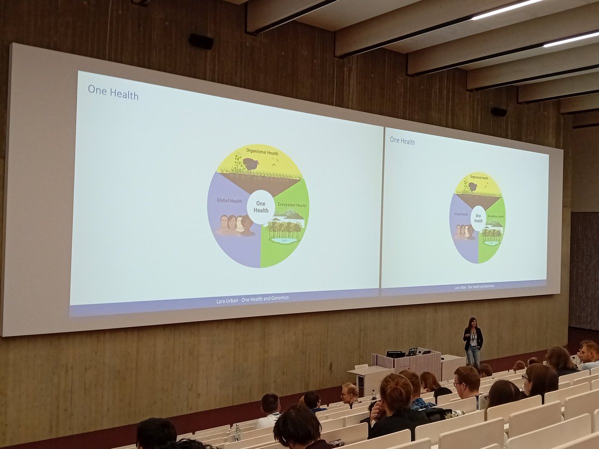 Now, <a href="/LaraUrban42/">Lara Urban</a> is talking about one health at #GCB2024