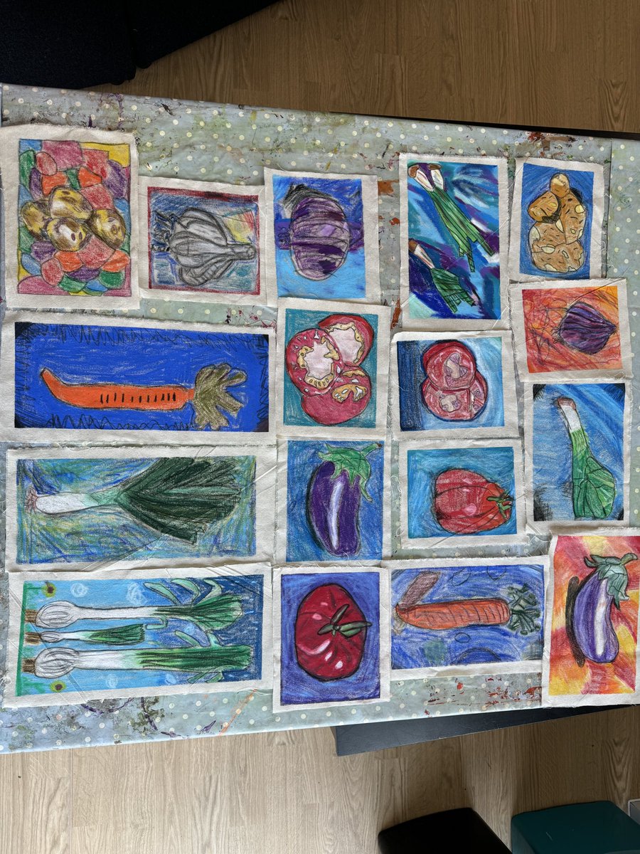 inrainbows_Bec's tweet photo. Beautiful work from Y5 this morning. We took inspiration from Slade farm.
Well done! @OakSch 🍆🥔🥕🍅 https://t.co/wM8tqdjMaJ