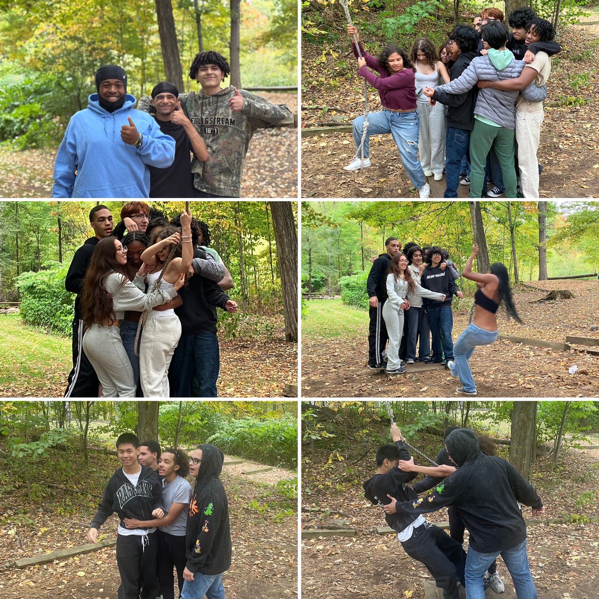 Seniors bonding and having fun at the fall senior trip at Camp Schodack :)