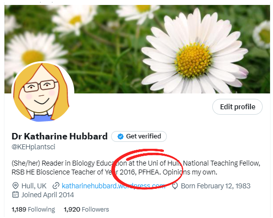 Has fancy new initials to use! PFHEA feels like a real achievement - thanks for all who have supported along the way :)