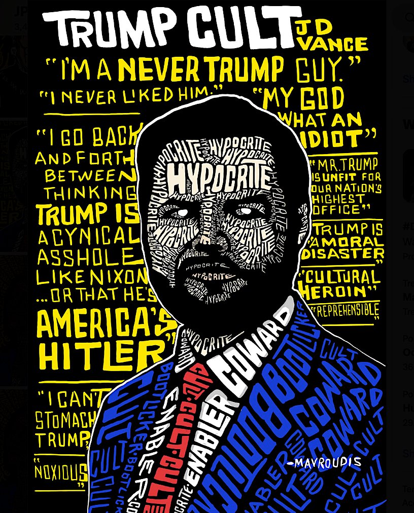 JD Vance skipped 45 of the last 45 Senate votes.  

Imagine asking for a promotion when you’re not doing your job.
— VoteVets