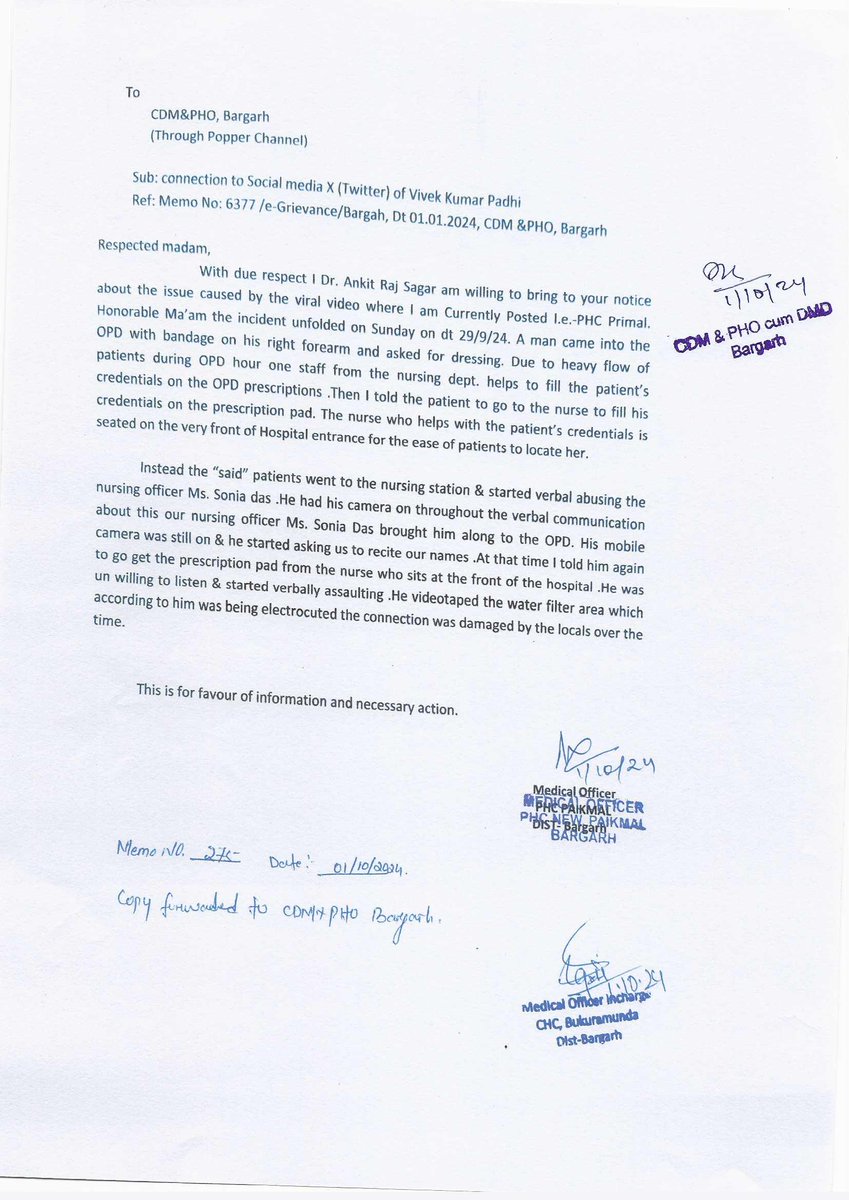 CDM & PHO Bargarh tweet media