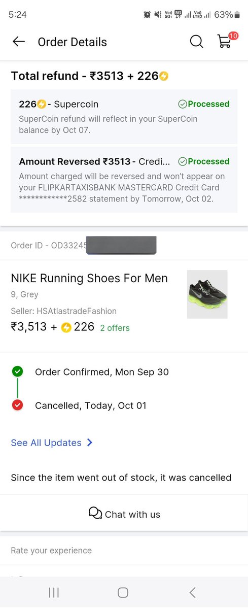 Dimple2428's tweet photo. Can flipkart resolve this problem.... like being a flipkart vip member your customer support is not aware about the problem and they are blank with the solution to it .  Please help in this matter or I also have a option of taking it legally. 
Thank you. https://t.co/XtVfv4Dc2K