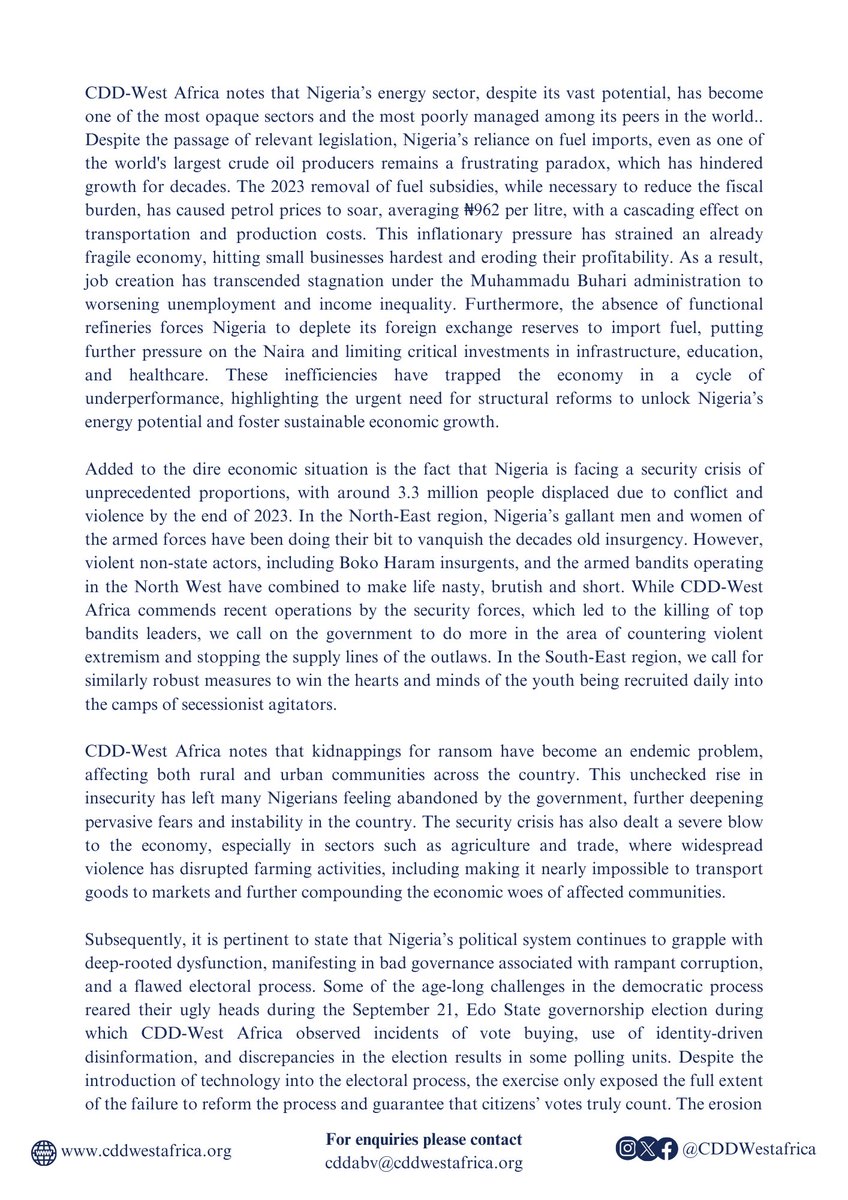 CDD West Africa tweet media