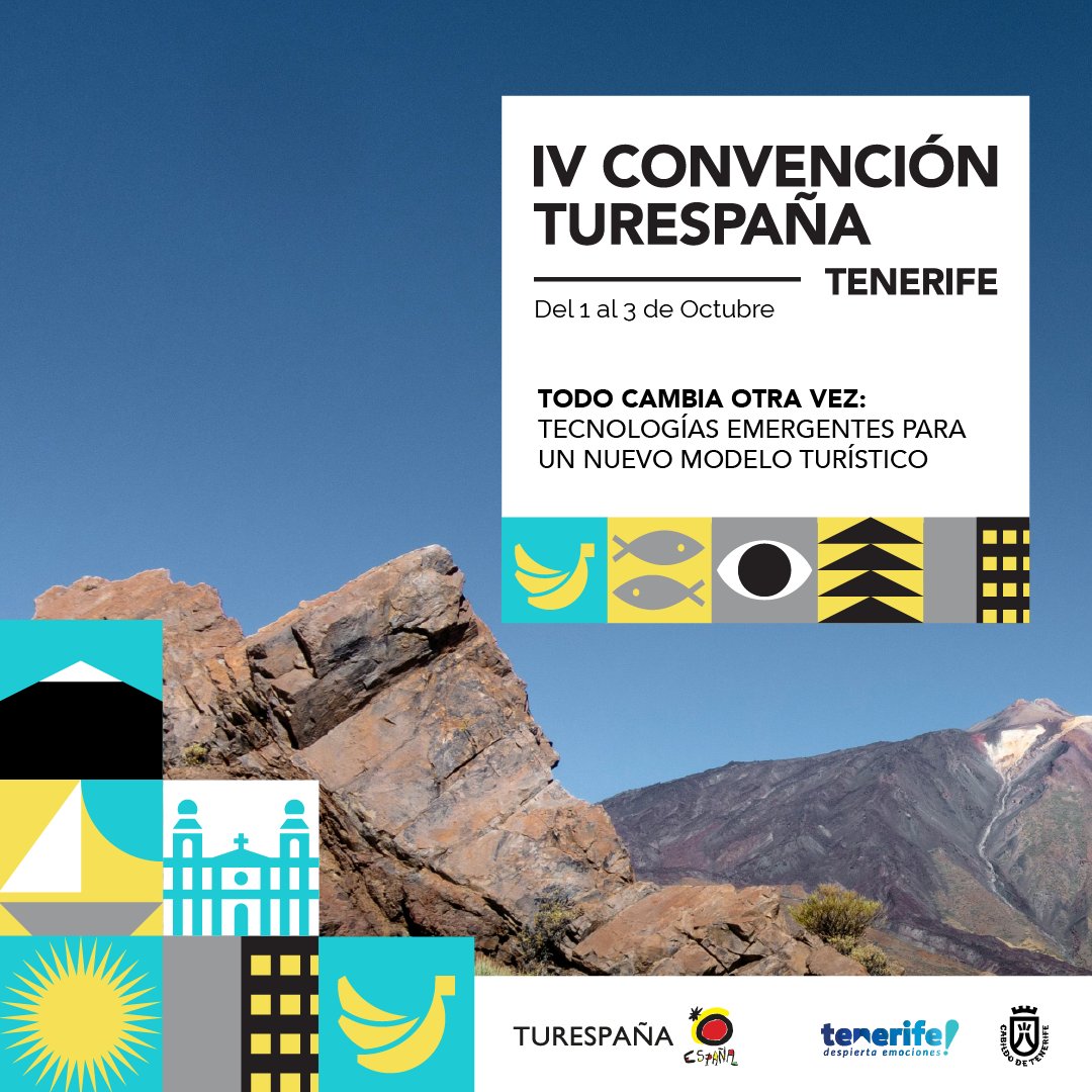 Gracias Tenerife por acogernos para celebrar la IV #ConvencionTurespaña y  gracias a <a href="/webtenerife/">Turismo De Tenerife</a> y a <a href="/CabildoTenerife/">Cabildo de Tenerife</a> por acompañarnos. 

Van a ser tres días muy enriquecedores para analizar el papel de la tecnología en el desarrollo de un modelo turístico sostenible