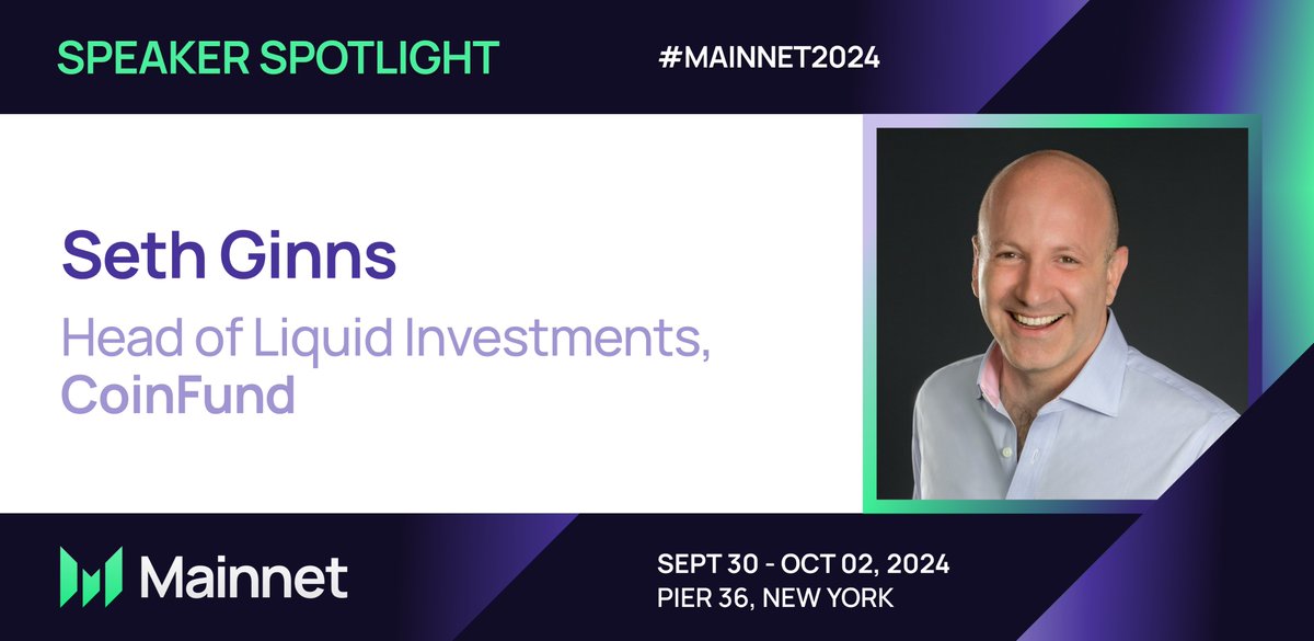 coinfund_io's tweet image. How do VCs think about liquid strategy?

@sethginns is taking the stage at @MessariCrypto&apos;s #Mainnet2024 to share his expertise

If you’re in town, come say hello 👋