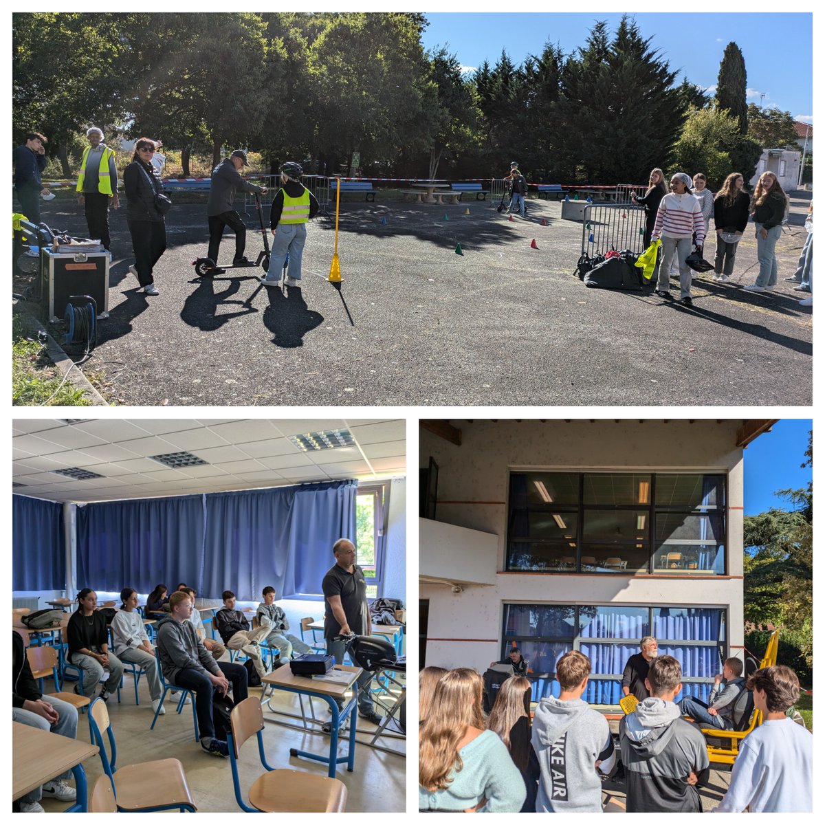 cdimoissac's tweet photo. Le 13/09, les Secondes de la @Cite_scoMOISSAC ont participé à une journée sur la #PréventionRoutière organisée en partenariat avec la @MAIF et la @Gendarmerie @RouxelSophie https://t.co/mOoUHtr0hC