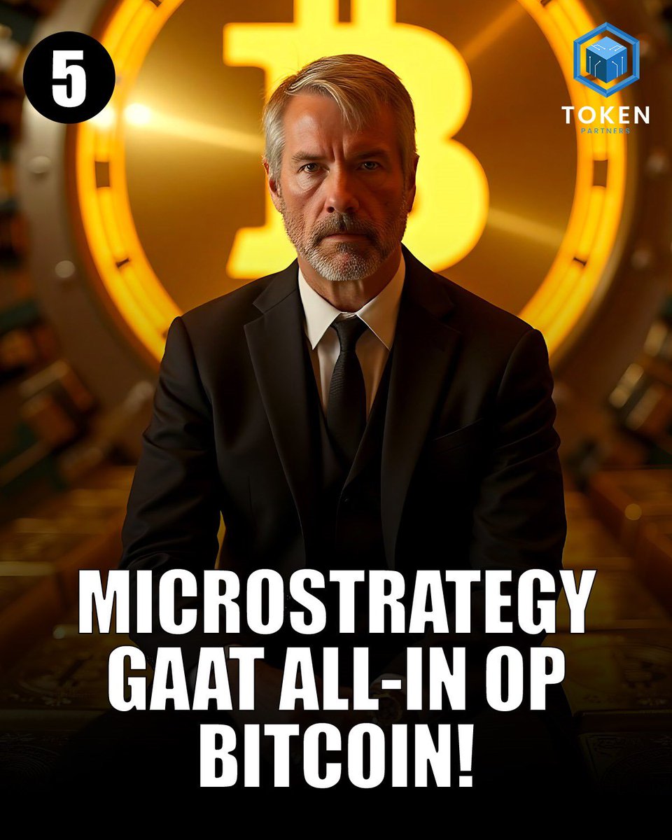 token_partners's tweet photo. 5️⃣ MicroStrategy gaat volledig voor crypto.

Zullen andere bedrijven volgen? https://t.co/tjdMHUG7Cv