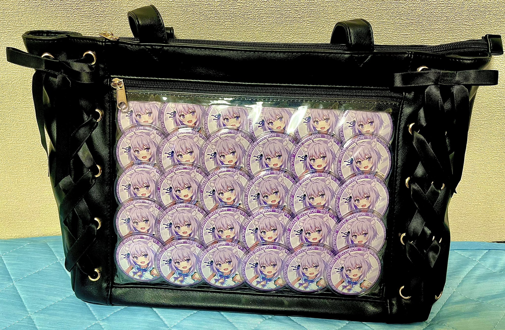 猫又おかゆ 缶バッジ 超超超超ゲーマーズ2 猫又おかゆ 直筆サイン入り缶