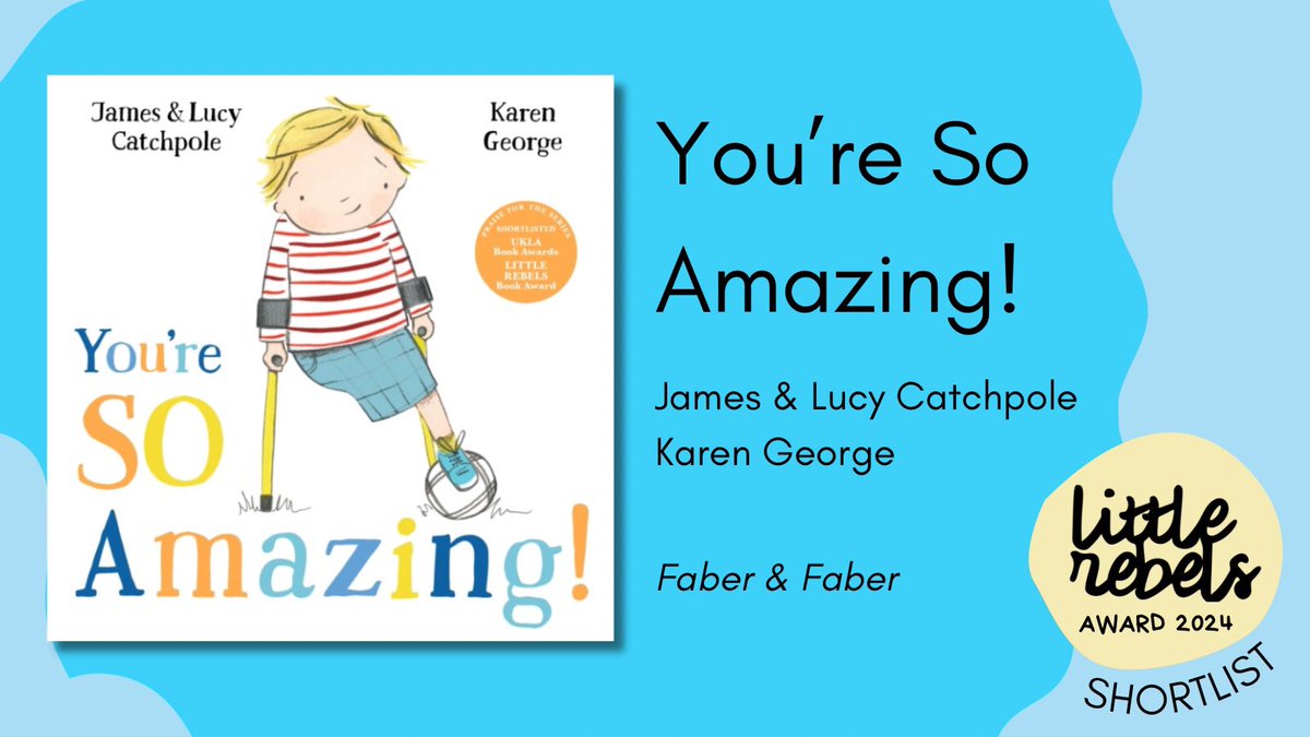 Little Rebels Award (@littlerebsprize) on Twitter photo 💜Overheard in a Judges’ Meeting
Judge Soofiya on You’re So Amazing:
“Funny and kind with a lovely playfulness and approachability to the illustrations.”
(<a href="/SoofiyaC/">Soofiya</a>)
<a href="/peachjamcloset/">The Catchpole Agency</a>
<a href="/hughshampoo/">karen george</a>
<a href="/FaberChildrens/">Faber Children's</a>
#LittleRebelsAward2024 💜Overheard in a Judges’ Meeting
Judge Soofiya on You’re So Amazing:
“Funny and kind with a lovely playfulness and approachability to the illustrations.”
(<a href="/SoofiyaC/">Soofiya</a>)
<a href="/peachjamcloset/">The Catchpole Agency</a>
<a href="/hughshampoo/">karen george</a>
<a href="/FaberChildrens/">Faber Children's</a>
#LittleRebelsAward2024