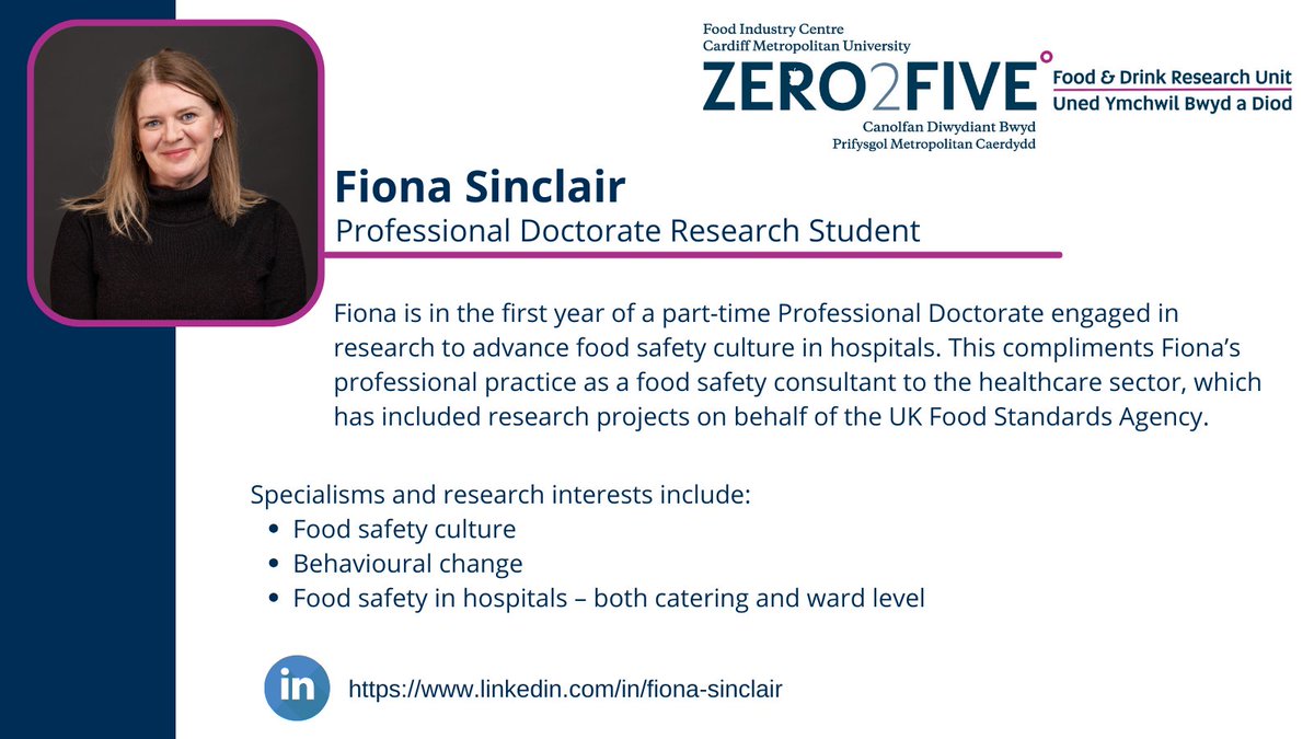 Prof Elizabeth Redmond - food safety research tweet media