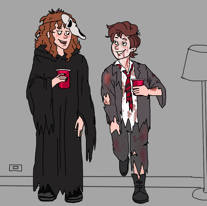 queenhello58898's tweet photo. 🎃👻Halloween Party &amp; Costume🎃👻 @Ziffy_14
#horridteensau #alrinder #henralph  #Marsusan https://t.co/bL25ek6lZD