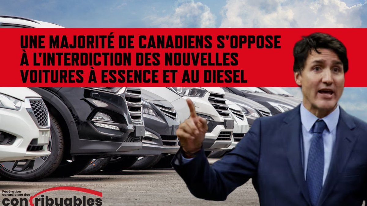 ❗BREAKING: Un sondage commandé par la FCC révèle que 59 % des Canadiens s'opposent à l'interdiction par le gouvernement fédéral des nouveaux véhicules à essence et au diesel d'ici 2035.

Partagez en masse🔁

Communiqué : contribuables.ca/salle-de-press…