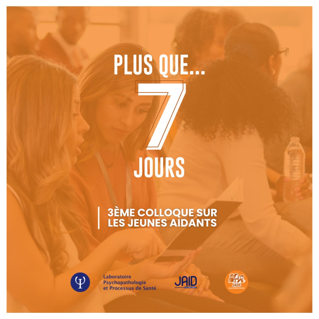 💡 J-7 avant la journée du 3ème colloque français sur les jeunes aidants !

Programme et inscriptions : lnkd.in/d92e7hjf