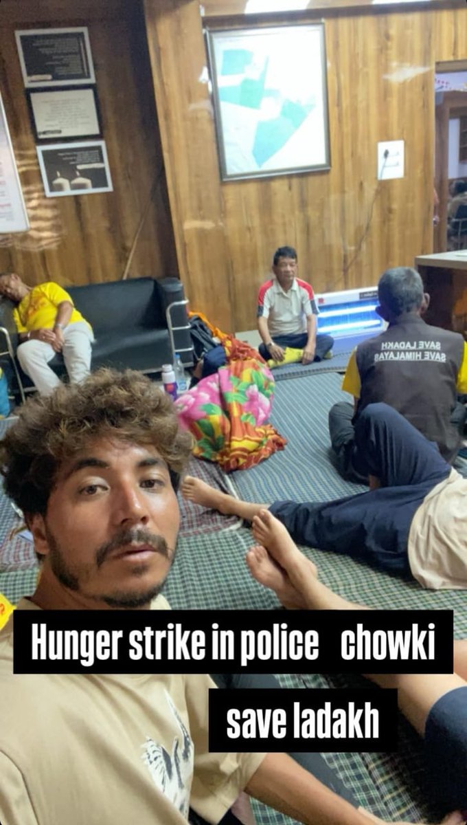 Why are Ladakhis being detained while exercising their right to raise their voices peacefully? All those on the Ladakh to Delhi yatra are now on hunger strike. We appeal to the Government of India to hear our concerns and uphold our democratic rights.
<a href="/AmitShah/">Amit Shah</a>
<a href="/narendramodi/">Narendra Modi</a>
