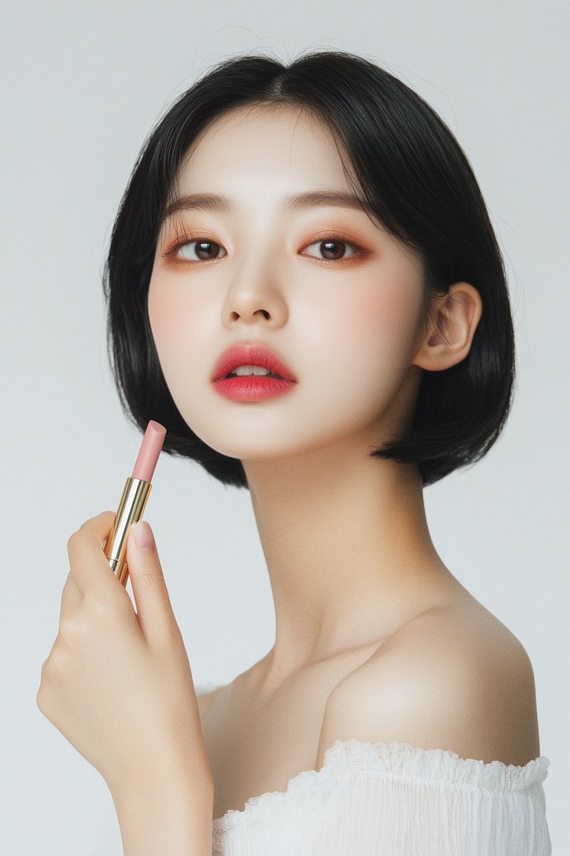 AI広告で使えそうな画像シリーズ②
 第二段は、化粧する女性💄

このクオリティーなら、モデルさん不要に
なるのでは？

ただ、化粧の事はあまり詳しくないから変な所が
あるかもしれない…😅
#Midjourney