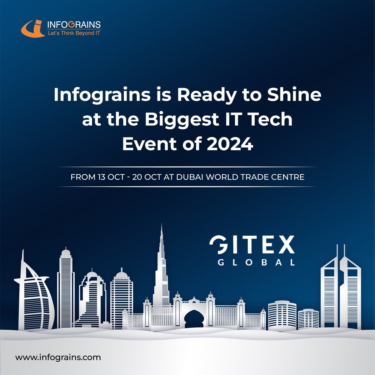 We're thrilled to announce that we'll be at Gitex 2024 in Dubai! 

Join us as we explore innovative solutions for your IT needs. From software development and blockchain to web and app development, our expert team is ready to partner with you to elevate your projects!

Date - 13