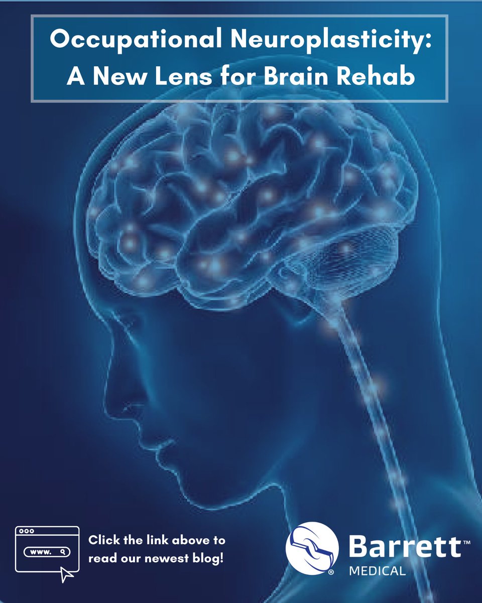 barrettmedical's tweet photo. We've all heard of neuroplasticity

But have you ever seen it in action?

Take a look at our newest blog to learn more about neuroplasticity in rehab: https://t.co/h2UKaVK8mz

-------------------
P.S. Tell us a story of patient success below! https://t.co/vtguWBuM8I