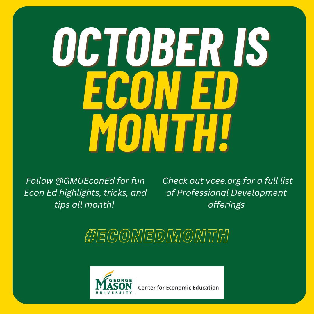 Happy Econ Ed Month!

#EconEdMonth #Economics #PersonalFinance