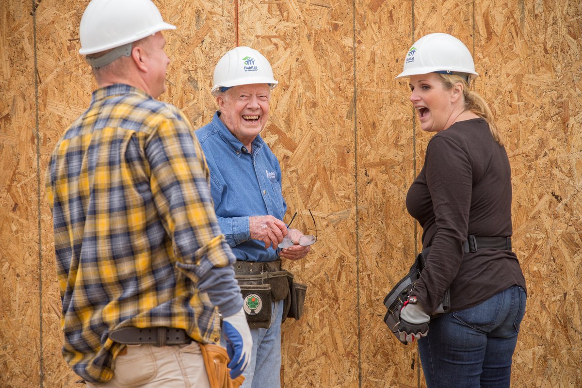 garthbrooks's tweet photo. To the man with longest legacy of giving we have ever known, Happy 100th Birthday Mr. President Carter. Your work has impacted the world and your heart continues to change lives, ours included. Grateful to be on your Carter Work Project Habitat for Humanity build this week with many others … Thank you for inspiring all of us to give more and love more! It’s an honor to be your friend. love, Garth and Trisha