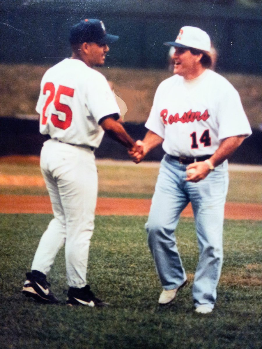 One of my ALL TIME greats has passed on. Had the pleasure of meeting Pete Rose at an All Star game where he threw out the first pitch. We had dinner the night before where we talked baseball for hours. Great stories. He played the game the right way…HARD! PUT HIM IN! #HitKing